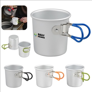5oz Camping Folding Portable Aluminum Coffee Cup Beer Mug